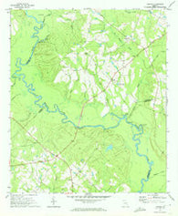 Lothair Georgia Historical topographic map, 1:24000 scale, 7.5 X 7.5 Minute, Year 1971