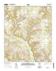Louisville Georgia Current topographic map, 1:24000 scale, 7.5 X 7.5 Minute, Year 2014