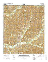 Louvale Georgia Current topographic map, 1:24000 scale, 7.5 X 7.5 Minute, Year 2014