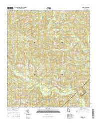 Lowery Georgia Current topographic map, 1:24000 scale, 7.5 X 7.5 Minute, Year 2014