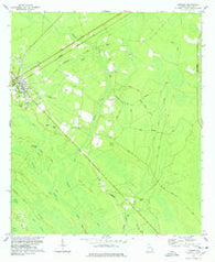 Ludowici Georgia Historical topographic map, 1:24000 scale, 7.5 X 7.5 Minute, Year 1978