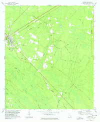 Ludowici Georgia Historical topographic map, 1:24000 scale, 7.5 X 7.5 Minute, Year 1978