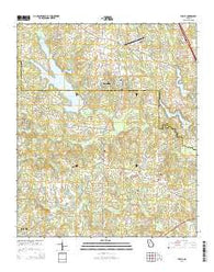 Luella Georgia Current topographic map, 1:24000 scale, 7.5 X 7.5 Minute, Year 2014