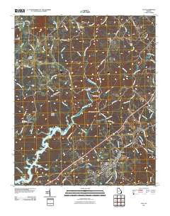 Lula Georgia Historical topographic map, 1:24000 scale, 7.5 X 7.5 Minute, Year 2011