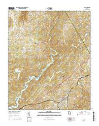 Lula Georgia Current topographic map, 1:24000 scale, 7.5 X 7.5 Minute, Year 2014