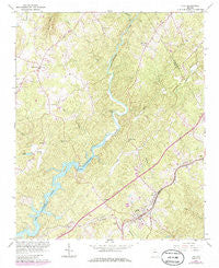 Lula Georgia Historical topographic map, 1:24000 scale, 7.5 X 7.5 Minute, Year 1964