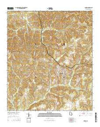 Lumpkin Georgia Current topographic map, 1:24000 scale, 7.5 X 7.5 Minute, Year 2014