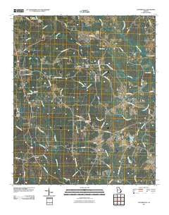 Luthersville Georgia Historical topographic map, 1:24000 scale, 7.5 X 7.5 Minute, Year 2011