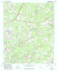 Luxomni Georgia Historical topographic map, 1:24000 scale, 7.5 X 7.5 Minute, Year 1963