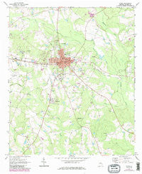 Lyons Georgia Historical topographic map, 1:24000 scale, 7.5 X 7.5 Minute, Year 1970