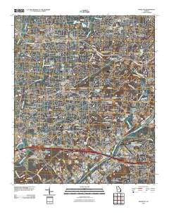 Mableton Georgia Historical topographic map, 1:24000 scale, 7.5 X 7.5 Minute, Year 2011