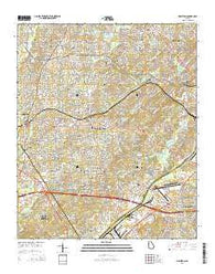 Mableton Georgia Current topographic map, 1:24000 scale, 7.5 X 7.5 Minute, Year 2014