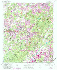 Mableton Georgia Historical topographic map, 1:24000 scale, 7.5 X 7.5 Minute, Year 1954