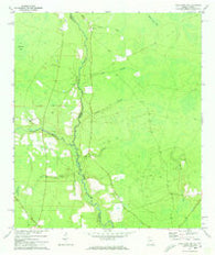 Macclenny NW Georgia Historical topographic map, 1:24000 scale, 7.5 X 7.5 Minute, Year 1972