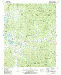 Macedonia Georgia Historical topographic map, 1:24000 scale, 7.5 X 7.5 Minute, Year 1988