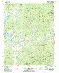 Macedonia Georgia Historical topographic map, 1:24000 scale, 7.5 X 7.5 Minute, Year 1988