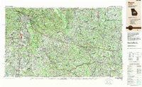 Macon Georgia Historical topographic map, 1:250000 scale, 1 X 2 Degree, Year 1988