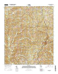 Macon NE Georgia Current topographic map, 1:24000 scale, 7.5 X 7.5 Minute, Year 2014