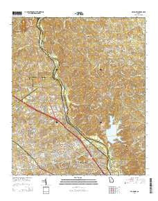 Macon NW Georgia Current topographic map, 1:24000 scale, 7.5 X 7.5 Minute, Year 2014