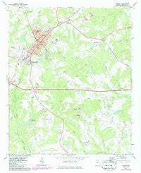 Madison Georgia Historical topographic map, 1:24000 scale, 7.5 X 7.5 Minute, Year 1972