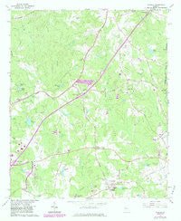 Madras Georgia Historical topographic map, 1:24000 scale, 7.5 X 7.5 Minute, Year 1965