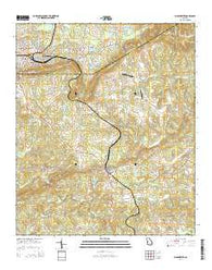 Manchester Georgia Current topographic map, 1:24000 scale, 7.5 X 7.5 Minute, Year 2014