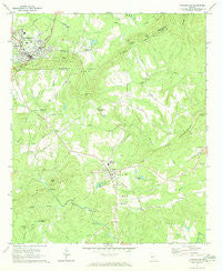Manchester Georgia Historical topographic map, 1:24000 scale, 7.5 X 7.5 Minute, Year 1971