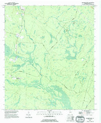 Manningtown Georgia Historical topographic map, 1:24000 scale, 7.5 X 7.5 Minute, Year 1988