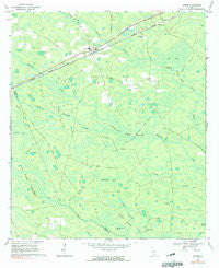 Manor Georgia Historical topographic map, 1:24000 scale, 7.5 X 7.5 Minute, Year 1968