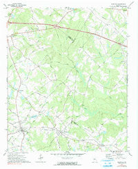 Mansfield Georgia Historical topographic map, 1:24000 scale, 7.5 X 7.5 Minute, Year 1972
