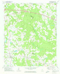 Mansfield Georgia Historical topographic map, 1:24000 scale, 7.5 X 7.5 Minute, Year 1972