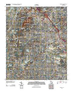 Marietta Georgia Historical topographic map, 1:24000 scale, 7.5 X 7.5 Minute, Year 2011