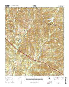 Marion Georgia Current topographic map, 1:24000 scale, 7.5 X 7.5 Minute, Year 2014