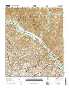 Martinez Georgia Current topographic map, 1:24000 scale, 7.5 X 7.5 Minute, Year 2014