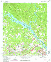 Martinez Georgia Historical topographic map, 1:24000 scale, 7.5 X 7.5 Minute, Year 1964