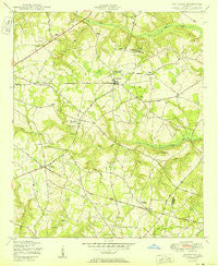 Matthews Georgia Historical topographic map, 1:24000 scale, 7.5 X 7.5 Minute, Year 1950