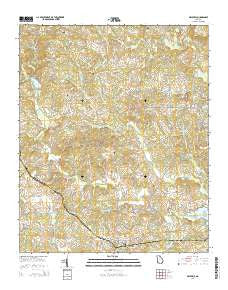 Maysville Georgia Current topographic map, 1:24000 scale, 7.5 X 7.5 Minute, Year 2014