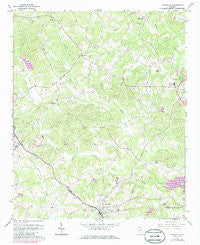 Maysville Georgia Historical topographic map, 1:24000 scale, 7.5 X 7.5 Minute, Year 1964