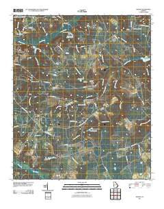 McBean Georgia Historical topographic map, 1:24000 scale, 7.5 X 7.5 Minute, Year 2011