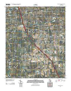 McDonough Georgia Historical topographic map, 1:24000 scale, 7.5 X 7.5 Minute, Year 2011