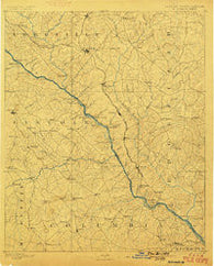 Mc Cormick South Carolina Historical topographic map, 1:125000 scale, 30 X 30 Minute, Year 1892