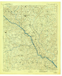 Mc Cormick South Carolina Historical topographic map, 1:125000 scale, 30 X 30 Minute, Year 1892