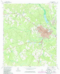 Mc Rae Georgia Historical topographic map, 1:24000 scale, 7.5 X 7.5 Minute, Year 1972