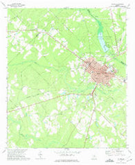 Mc Rae Georgia Historical topographic map, 1:24000 scale, 7.5 X 7.5 Minute, Year 1972