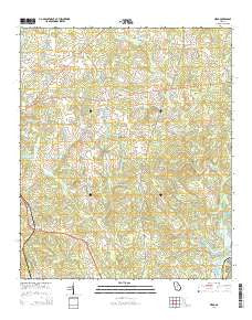 Meda Georgia Current topographic map, 1:24000 scale, 7.5 X 7.5 Minute, Year 2014