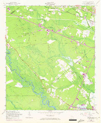 Meldrim SE Georgia Historical topographic map, 1:24000 scale, 7.5 X 7.5 Minute, Year 1958