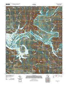 Melson Georgia Historical topographic map, 1:24000 scale, 7.5 X 7.5 Minute, Year 2011