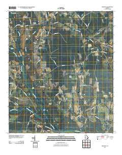 Mershon Georgia Historical topographic map, 1:24000 scale, 7.5 X 7.5 Minute, Year 2011