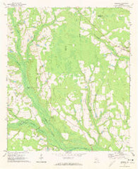 Mershon Georgia Historical topographic map, 1:24000 scale, 7.5 X 7.5 Minute, Year 1971