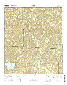 Miccosukee NE Georgia Current topographic map, 1:24000 scale, 7.5 X 7.5 Minute, Year 2014